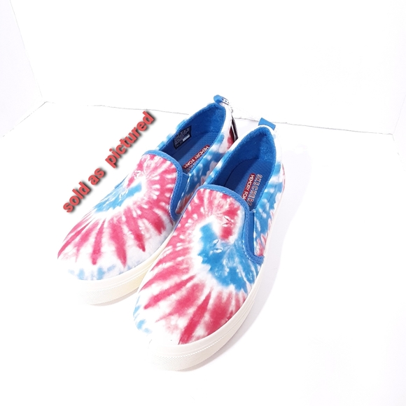 SKECHERS WOMENS TIE DYE LAVENDER SCENTED SOLE SHOE - Picture 1 of 5